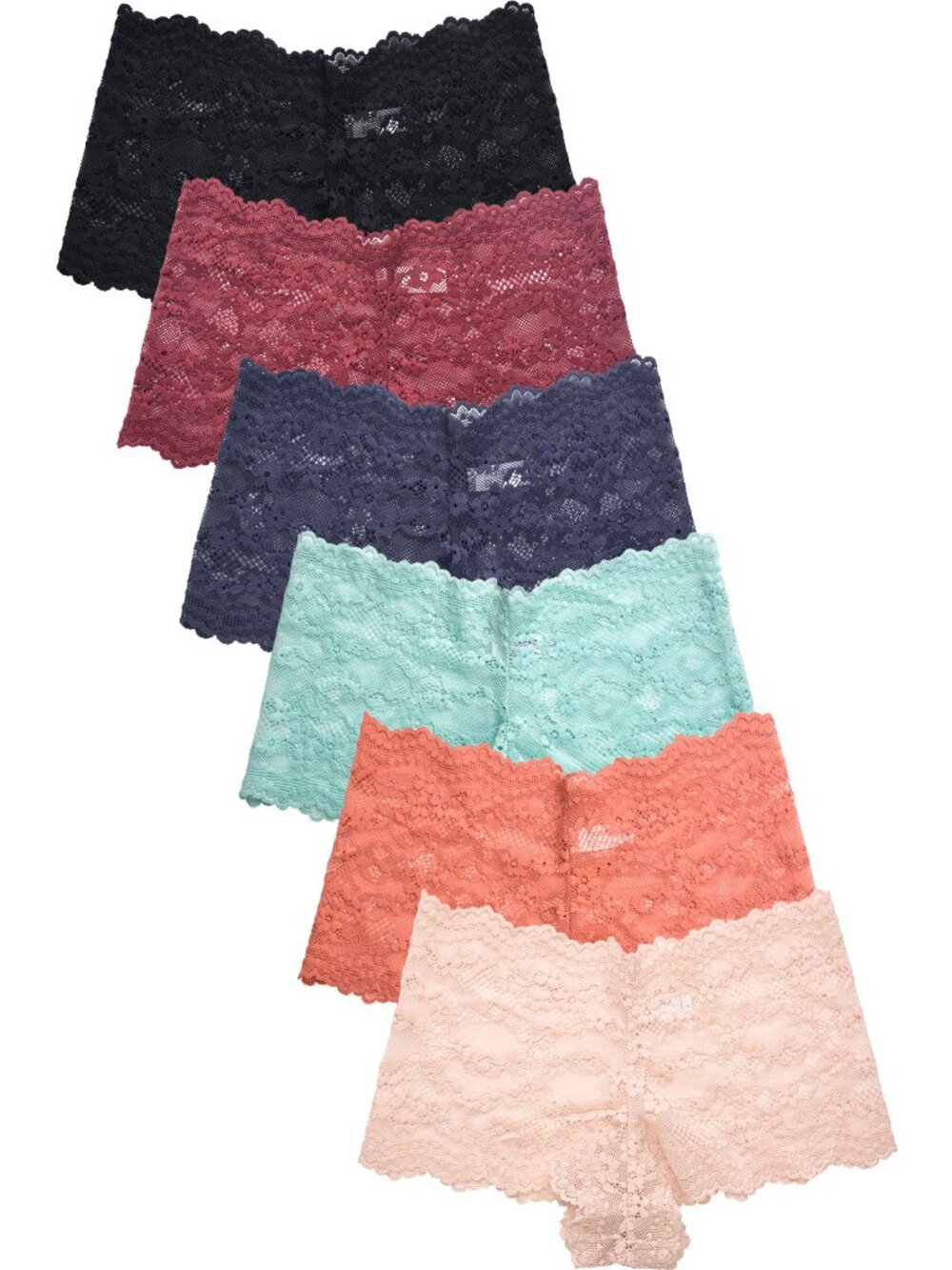 $10 SALE PACK OF 6 Women's Allover Lace Solid Hipster Panty (LP9427LH)